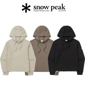 [ 스노우피크 ] S24FWFHD11 베이직 여성 세미크롭 후드 티셔츠