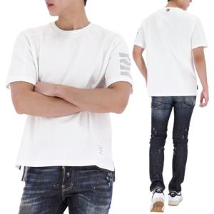 25SS 톰브라운 사선 4바 반팔 티셔츠 MJS246A 07323 100
