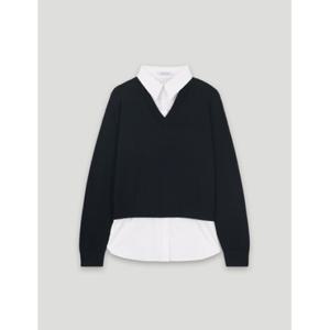 [코데즈컴바인] 셔츠배색 브이넥 풀오버 (CKA-PU004W2)