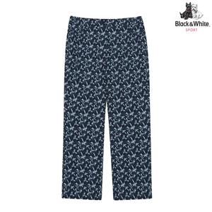 [블랙앤화이트] 여성 프린트 7부 세미부츠컷 팬츠 5135LZWP_NAVY