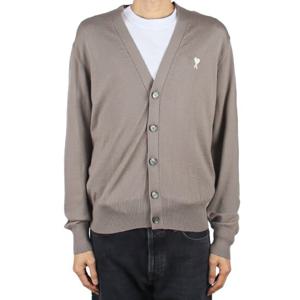 아미 25SS 남성 하트로고 가디건 애쉬베이지 HKC121 KN0025 0952