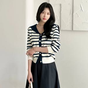 [모리스커밍홈]세일러 스트라이프 가디건_M2503CD010A