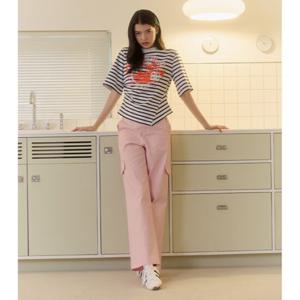 [에고이스트][BLUE LABEL] 자수 포인트 와이드 카고 팬츠 ER2OPT07