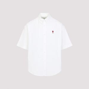 아미 반팔 셔츠 HSH230CO0031168 NATURAL WHITE DOM