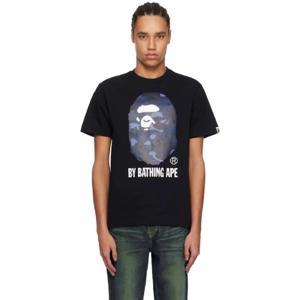 25 SS BAPE 남성 블랙 컬러 카모 바이 베이딩 에이프 티셔츠 242546M213145