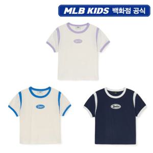 [MLB키즈PG] 바시티 여아 라운드 로고 크롭 티셔츠 3종 택1 (7FTSV0153)