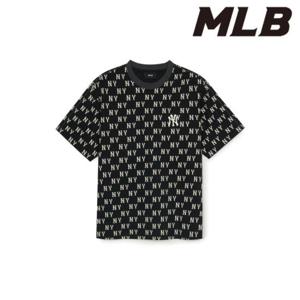 MLB (3ATSM0553-50BKS) 클래식 모노그램 스포티브 전판패턴 오버핏 반팔 티셔츠