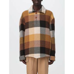 [ETRO] 남성 스웨터 폴로 셔츠 인 울 블렌드 위드 체크 패턴 1S4060226 800 베이지 /6