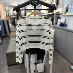 유솔 sh06 걸즈 보더 스트라이프 린넨 스웨터 셋업 ULKA25351