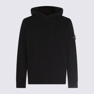 스톤아일랜드 블랙 롱 슬리브 후드티셔츠 S156100037 S0060V002