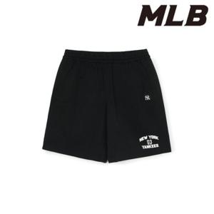 MLB (3ASPV0153-50BKS) 바시티 레터링 6부 반바지