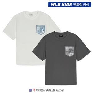 [MLB키즈US] (7ATSMV253) 빈티지 모노그램 포켓 티셔츠 아동티셔츠 키즈티셔츠