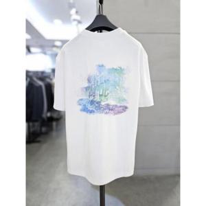 바쏘옴므 세이브존03 바쏘옴므 화이트 프린팅레터링 반팔 티셔츠 WSAGY2KR47AWHA