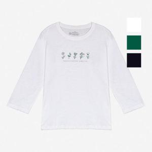 뱅뱅 HC07 봄 여성 미니꽃 프린트 7부 티셔츠 NTL235
