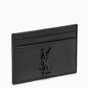 SAINT LAURENT 모노그램 블랙 신용카드 홀더 485631C9H0U/XG_YSL-1000