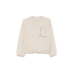 BRUNELLO CUCINELLI 크루넥 울 캐시미어 니트 1910758