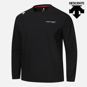 [데상트]데상트 러닝 에센셜 우븐맨투맨 SP123RWH21BLK0 긴팔티