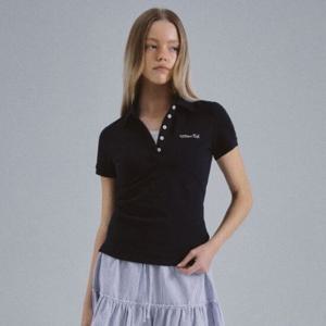 [후아유]여성 Embroidery Basic Collar T-shirt(F) WHHAF2592F