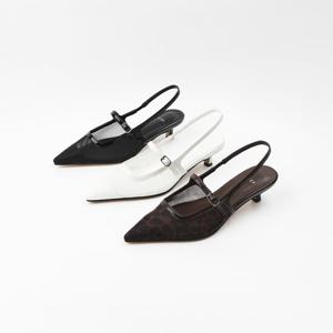 [신난다슈] 여성 슬링백 힐 4cm 3종 여름 스틸레토 슬링백 구두 샌들 펌프스 망사 ST251013