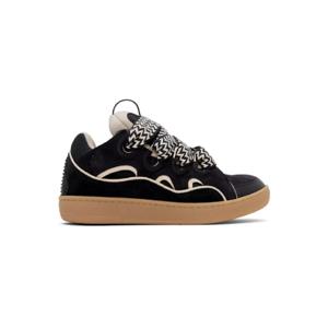 랑방 스니커즈 SSENSE 익스클루시브 블랙 커브 가죽 스니커즈 251254M237060