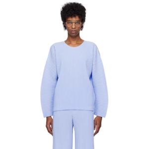 Homme Plisse Issey Miyake 티셔츠 블루 먼슬리 컬러 재뉴어리 티셔츠 251729M213041