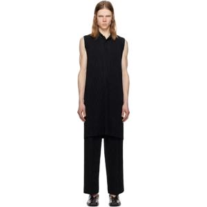 Homme Plisse Issey Miyake 폴로셔츠 블랙 먼슬리 컬러 페브러리 폴로 셔츠 251729M213036