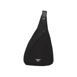 프라다 리나일론 앤 레더 숄더 스트랩 백팩 블랙 2VZ092-2DW3-F0002