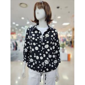 [아날도바시니]스트링 토트 폴리 블라우스 AY06BL42W