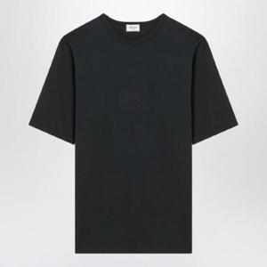 SAINT LAURENT Black washed cotton T-shirt 818535YBHD2/Q_YSL-1025
