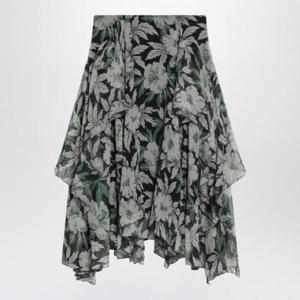 LOEWE 실크 소재의 플로럴 프린트 스커트 S540Y08XBGSI/Q_LOEW-9990