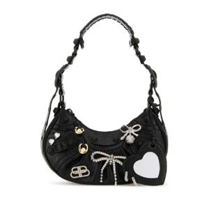 BALENCIAGA Slate leather Le Cagole XS shoulder bag 6713092ABMW 1000