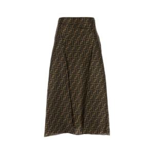 FENDI 자수 실크 스커트 FQ7601A8G3 F1440