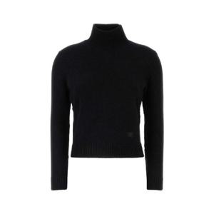 BALENCIAGA Black wool blend sweater 809117T1706 1000