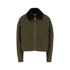 LOEWE Khaki cotton jacket S359Y02XD0 KHAKIGREEN
