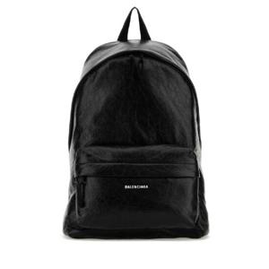 BALENCIAGA Black leather Explorer backpack 5032211VG07 1000