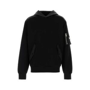 PRADA Black cotton blend sweatshirt UJL04CSOOO11JE F0806