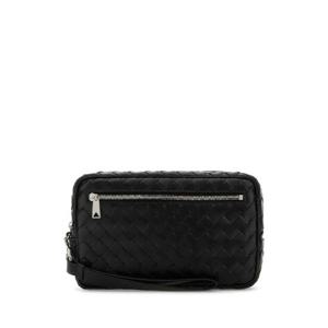 BOTTEGA VENETA Black leather clutch 777390V2HL1 8803