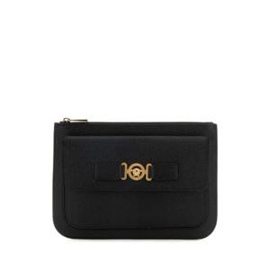 VERSACE 블랙 가죽 메두사 비기 클러치 10161141A10544 1B00V
