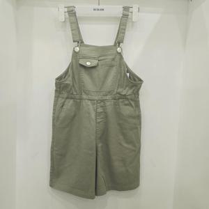 [에꼴리에]4,5부 루즈핏 스판 멜빵 바지(25B1258)