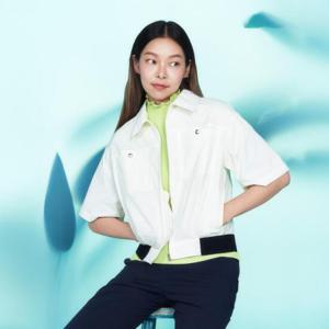 JDX DP01 블루종 반팔 점퍼 X2WJW6113