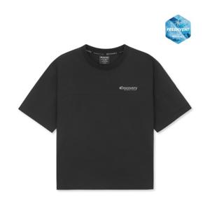 디스커버리 키즈 프레시벤트 경량 우븐 소매 포켓 트레이닝 반팔티셔츠 DKTR76053-BKS