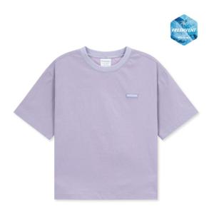 디스커버리 키즈 프레시벤트 경량 우븐 스몰로고 트레이닝 반팔티셔츠 DKTR72053-LVS