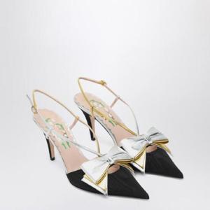 VALENTINO GARAVANI Slingback Bowow pumps black with bow 7W2S0MX4QLJ/R_VALE-R1V