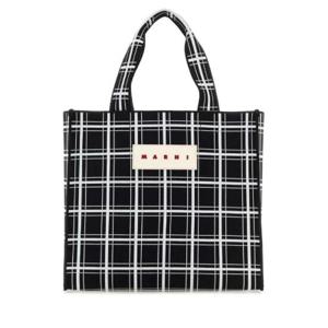 Marni 로고 패치 체크 토트 백 SHMQ0046A0P6053 ZO644 TP935018960