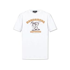 Dsquared2 로고 프린트 크루넥 티셔츠 S74GD1452D20020 100 TP940859894