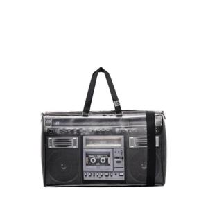 Maison Mihara Yasuhiro Boombox 프린트 지퍼 토트백 C12BG501 BLACK TP934651859