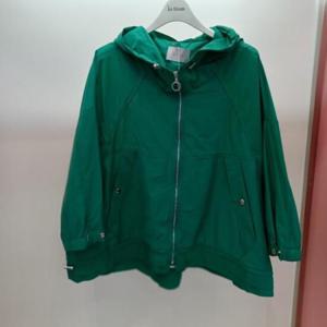 Latium HC06 국내생산 스판 팔뚝품편한 루즈핏 언발 7부반팔 쨍한칼라 집업 점퍼 T2523jp08G