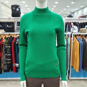 [디즈니골프]여성용 FW 꽈베기 하이넥 니트티셔츠 SO3LKT006GN