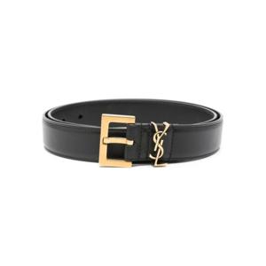 생로랑 레귤러 벨트 634437 BOO0W1000 BLACK