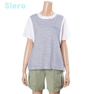 [시에로]스트라이프 데끼 루즈핏 슬리브리스 SH3TSF634